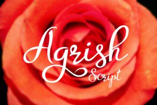 Agrish: A Script Font That Adds Elegance and Character to Your Designs