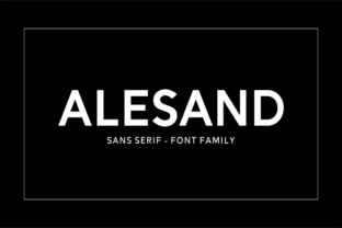 Alesand: A Modern Sans Serif Font for Versatile Design