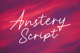 Anstery: A Signature Script Font for Laid-Back Design