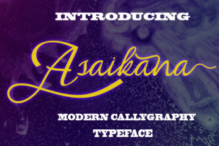 Asaikana: A Modern Calligraphy Font for Elegant Design Workflows