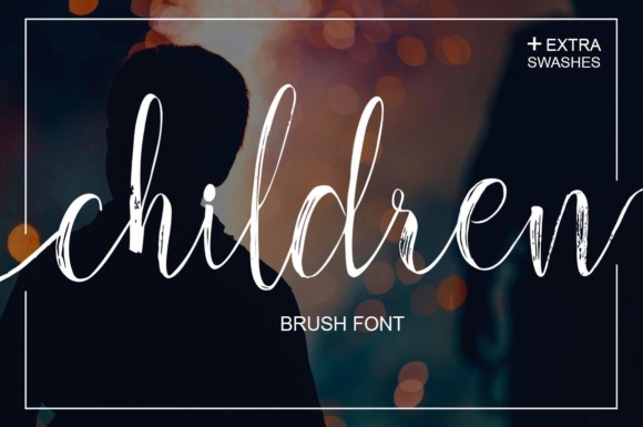 Children: A Rustic, Feminine Font for Creative Projects