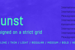Kunst: A Bold, Geometric Typeface for Modern Design