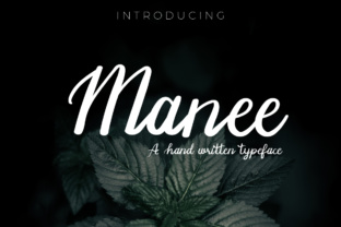 Manee: A Handwritten Typeface for Creative Designs